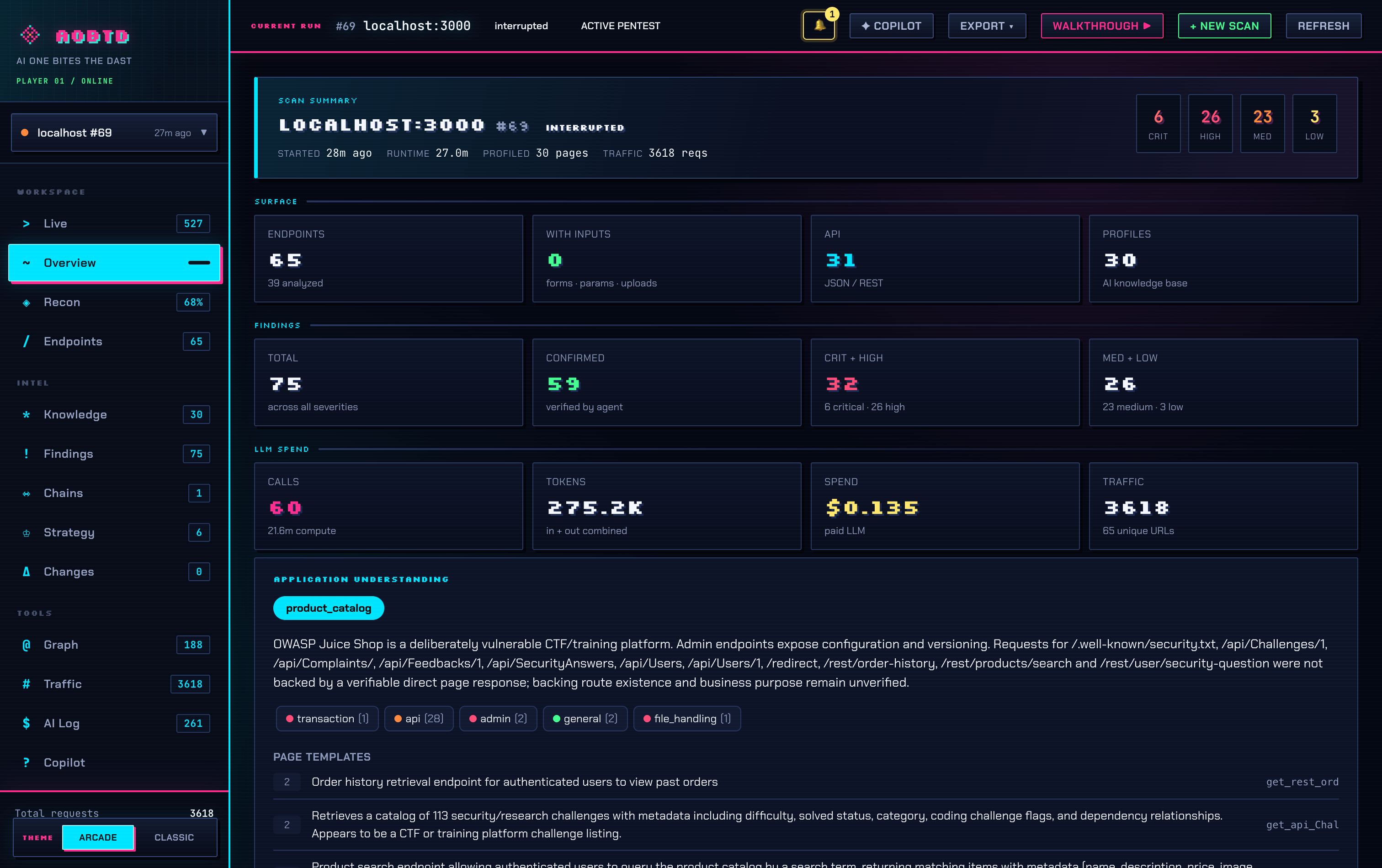 Scan overview